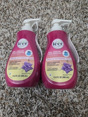 Veet Hair Remover Gel, 13.5 Ounce, Sensitive Formula with Aloe & Violet blossom
