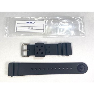 Seiko Genuine Band SKXA55K2 Watch Parts Black Color Urethane 22mm 22cm