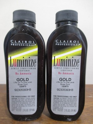 2x Clairol lightener Luminize Gold   2 oz