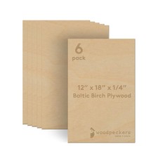 6x 1/4" 12x18" Baltic Birch Plywood B/BB Craft Wood Laser CNC Wood Burning