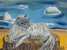 Ragdoll Kitten Original Gouache Painting By MBollen Ragdoll Cat Pets