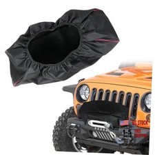 Winch Cover, Heavy Duty 600D Oxford Waterproof Winch Cover, 22" 9.5" 7.1"