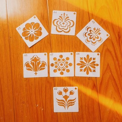 48x Mandala Schablonen zum Bemalen Malvorlagen für Wandstoffe