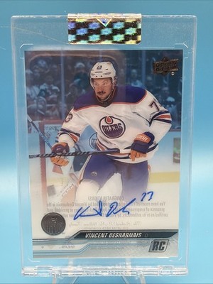 2023-24 Upper Deck Clear Cut Hockey - Vincent Desharnais Rookie Auto #CC-DE