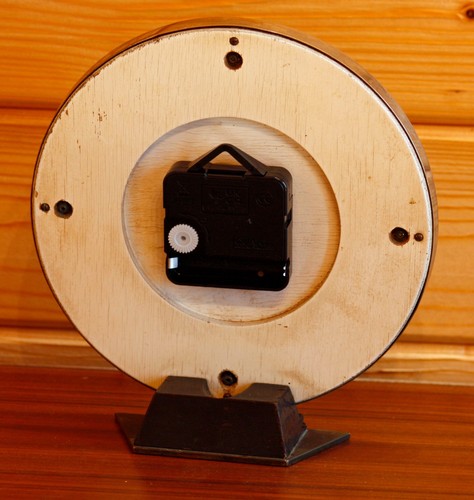 VINTAGE 19cm Metamec Mantel Clock - Retro Clock Wooden Desk Clock Mid Century - Picture 5 of 5