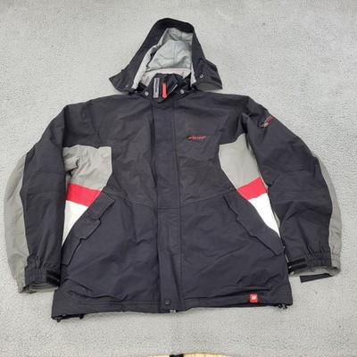 Protest Snow Jacket Mens 2XL XXL Black Geotech 3.0 Hooded Full Zip Pockets