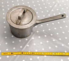 Superb vintage solid aluminium sauce pot