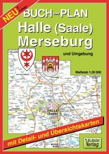 Buchstadtplan Halle (Saale) , Merseburg und Umgebung 1 : 20 000 | Deutsch | Buch