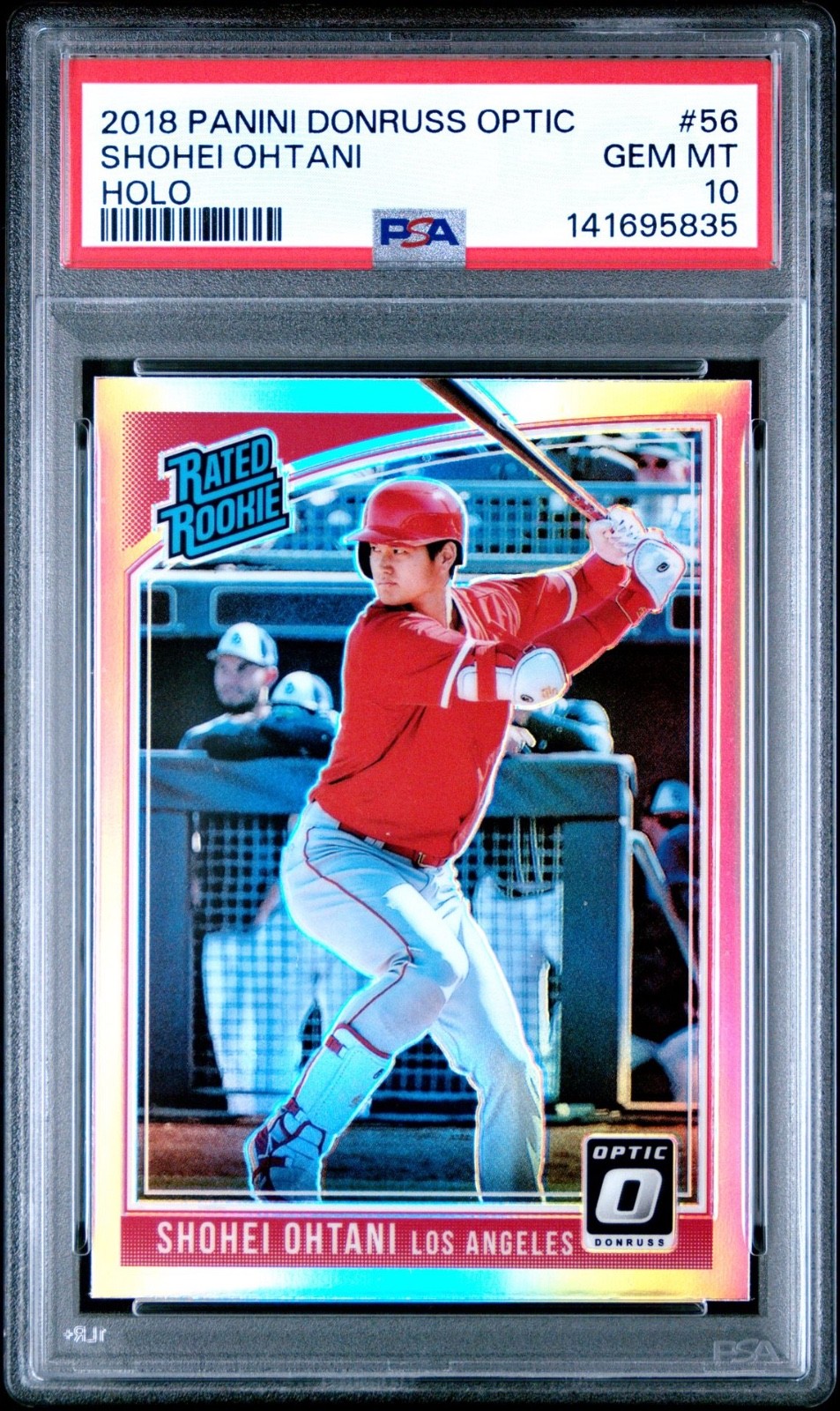 2018 Panini Donruss Optic Shohei Ohtani Holo Prizm Rookie #56 PSA 10 Gem Mint