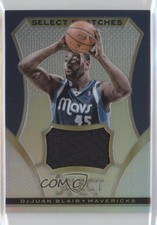 2013-14 Panini Select Select Swatches Silver Prizm 23/25 DeJuan Blair #15 d5n