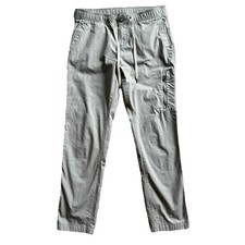 Vuori The Rise The Shine Ripstop Pant Gray Drawstring Pockets Outdoor Womens M