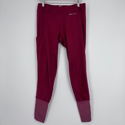 Buckwild Breeches Riding Tights Sz S Long Burgundy Full Seat Silicone Grip Horse