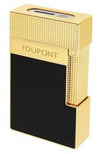 S.T. DUPONT Tischfeuerzeug Schwarz/Goldfarben T20100