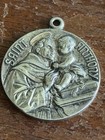 Vintage Saint Anthony EMA Sterling Silver Disc Charm Pendant St. — photo 10