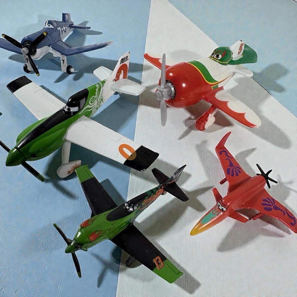Pixar Самолеты Лот Игрушек - 6 Фигурок Самолетов Смешанные Персонажи - Изображение 2 из 4