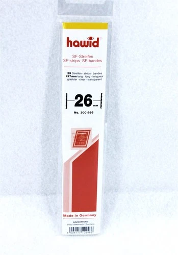 217mm x 26mm Hawid CLEAR Stamp Mounts 25 Mounts per Package Cut to Size