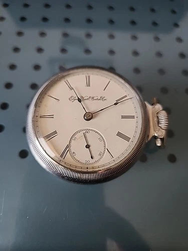 Beautiful 1896 Elgin Pocket Watch Size 18 Working Condition