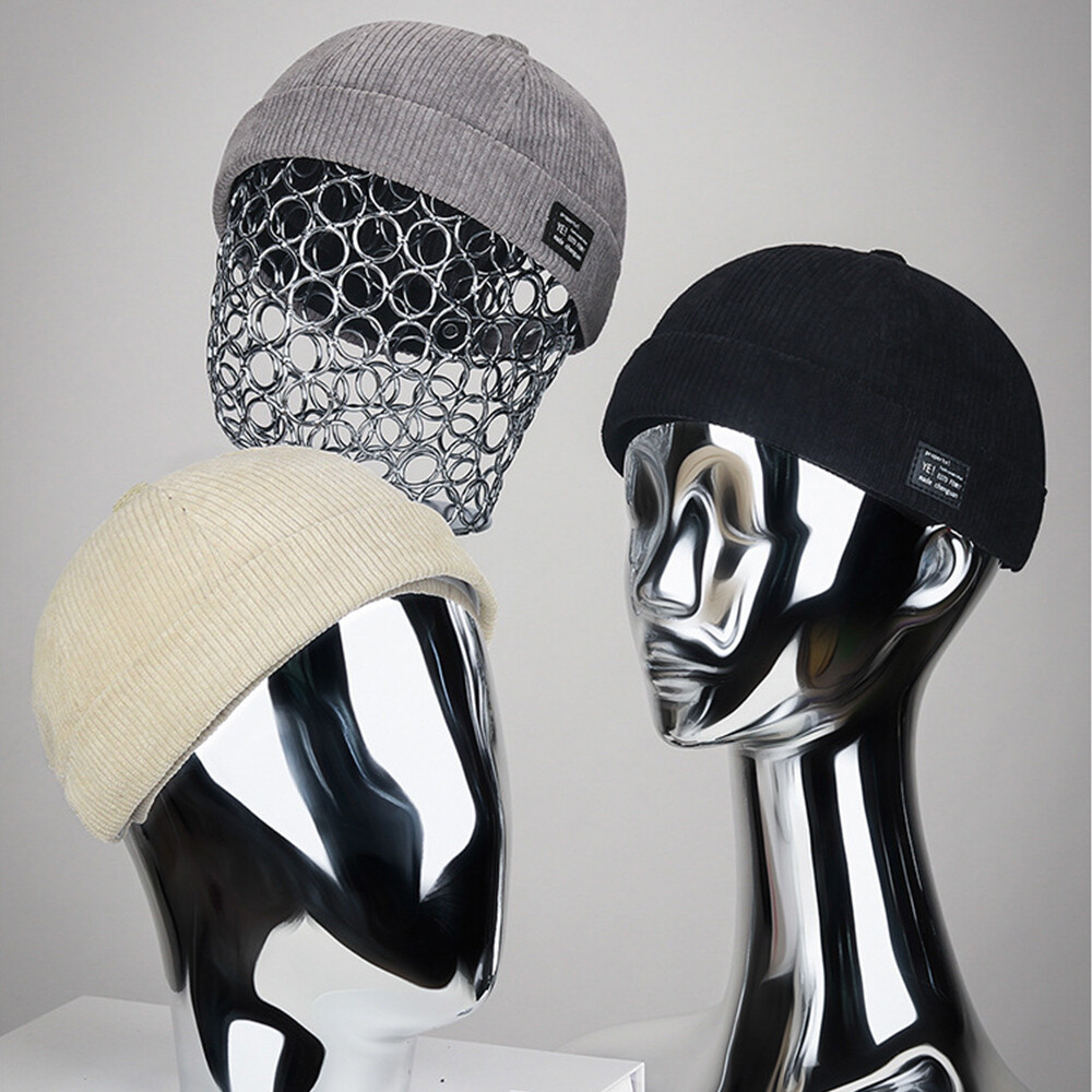 APL Cappelli da uomo Skullies Cap Brimless hip hop cappelli estivi berretti tinta unita fai da te 
