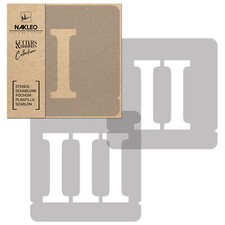Painting stencils // ROMAN NUMBERS & SIGNS // 5 cm // Set 12 pcs.