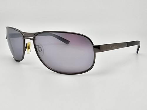 Dillon Optics Drake Gunmetal Silver NIR Polarized Lens Aviator Sunglasses w Case - Picture 4 of 16