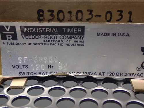 Veeder-Root Industrial Timer SF-30SEC 120V 60Hz Used With Warranty - Picture 3 of 8
