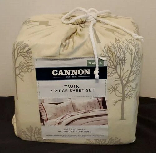 大炮法兰绒格子床单