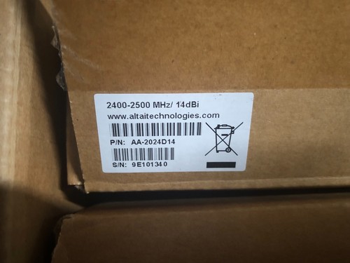 ALTAITECHNOLOGIES 2400-2500 MHz/14 dBI~WIFI ANTENNA - Picture 6 of 7