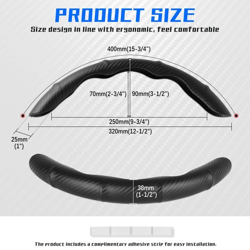 Cubierta elevadora antideslizante para volante de automóvil accesorios universales aptos para 15"/38 cm - Imagen 2 de 13