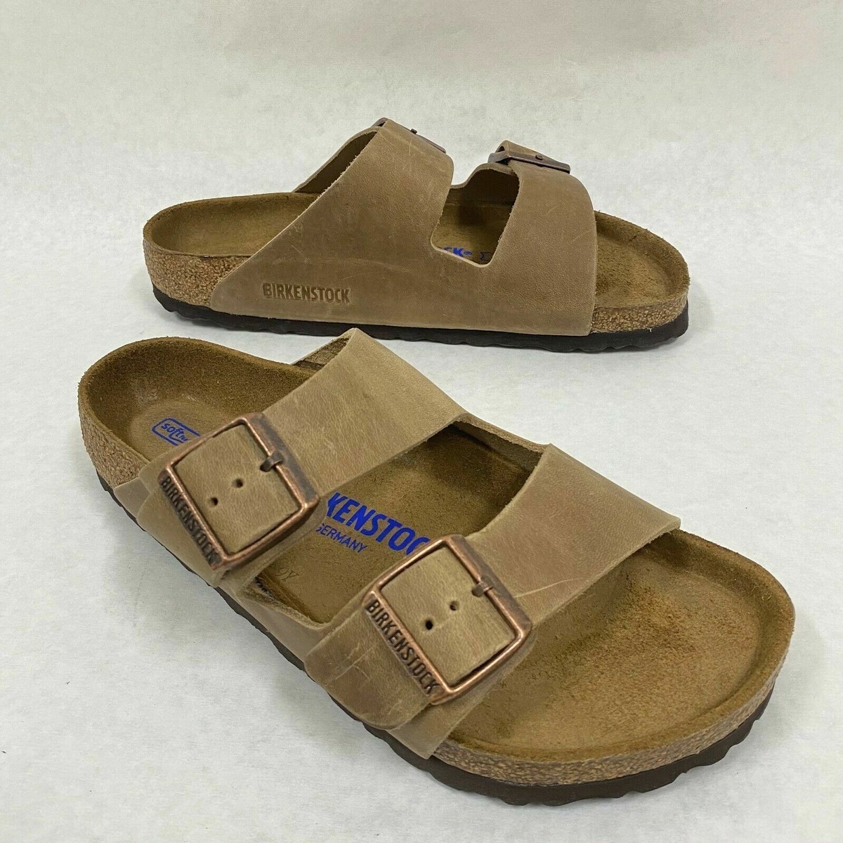 Birkenstock New w/o Box Arizona Tobacco Oiled Leather Soft
