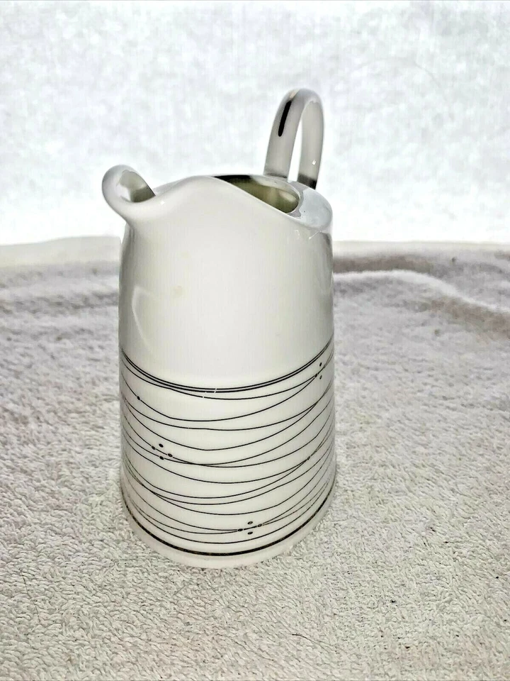 CREMA A REED & BARTON Thomas O'Brien TOB Tilden Lace Platinum - ¡bonita! Foto 2 de 4