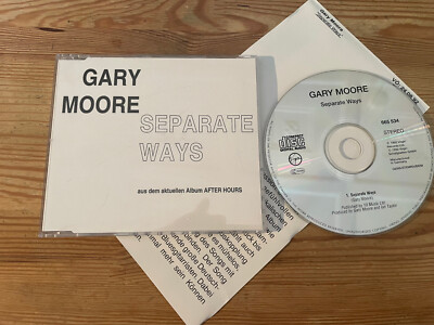 CD Rock Gary Moore - Separate Ways (1 Song) MCD VIRGIN REC sc Presskit