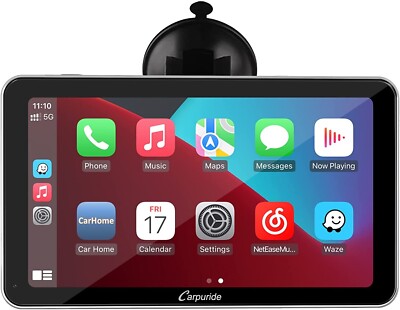 2023 New Upgrades Carpuride 7 Inch Full HD Touch Portable Screen with Wireless