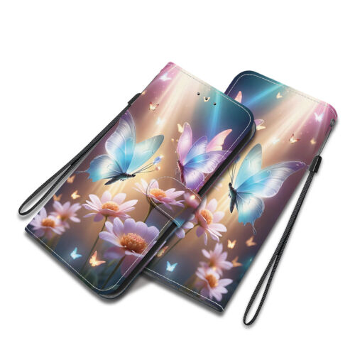 Flower Butterfly Bear Cat Wallet Cover Case For Nokia C21 Plus C20 G21 X10 G300 - Picture 12 of 32
