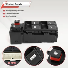 OEM Master Window Switch Driver Side for Honda Accord 2003-07 4 Door 35750SDAH12