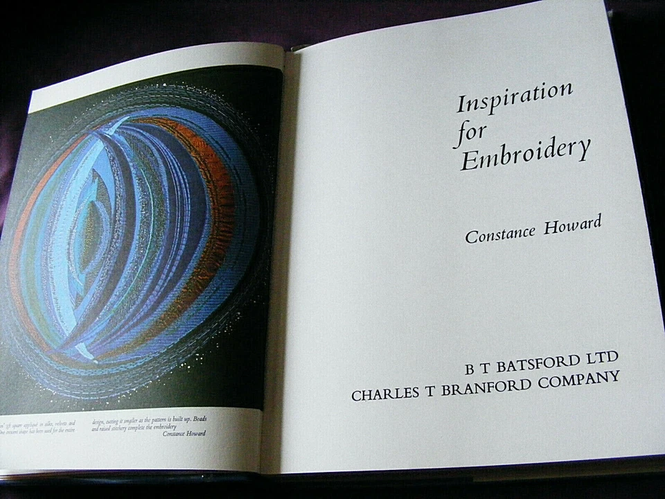 'Inspiration for Embroidery' by Constance Howard, vintage classic 1968, VGC +++ - Image 3 of 4