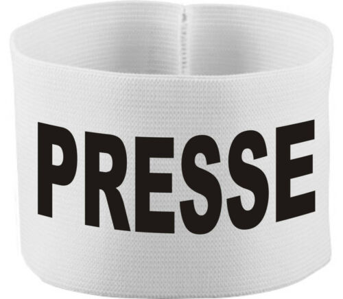 Gummielastische Armbinde 10cm Höhe mit Aufdruck PRESSE - Picture 8 of 13
