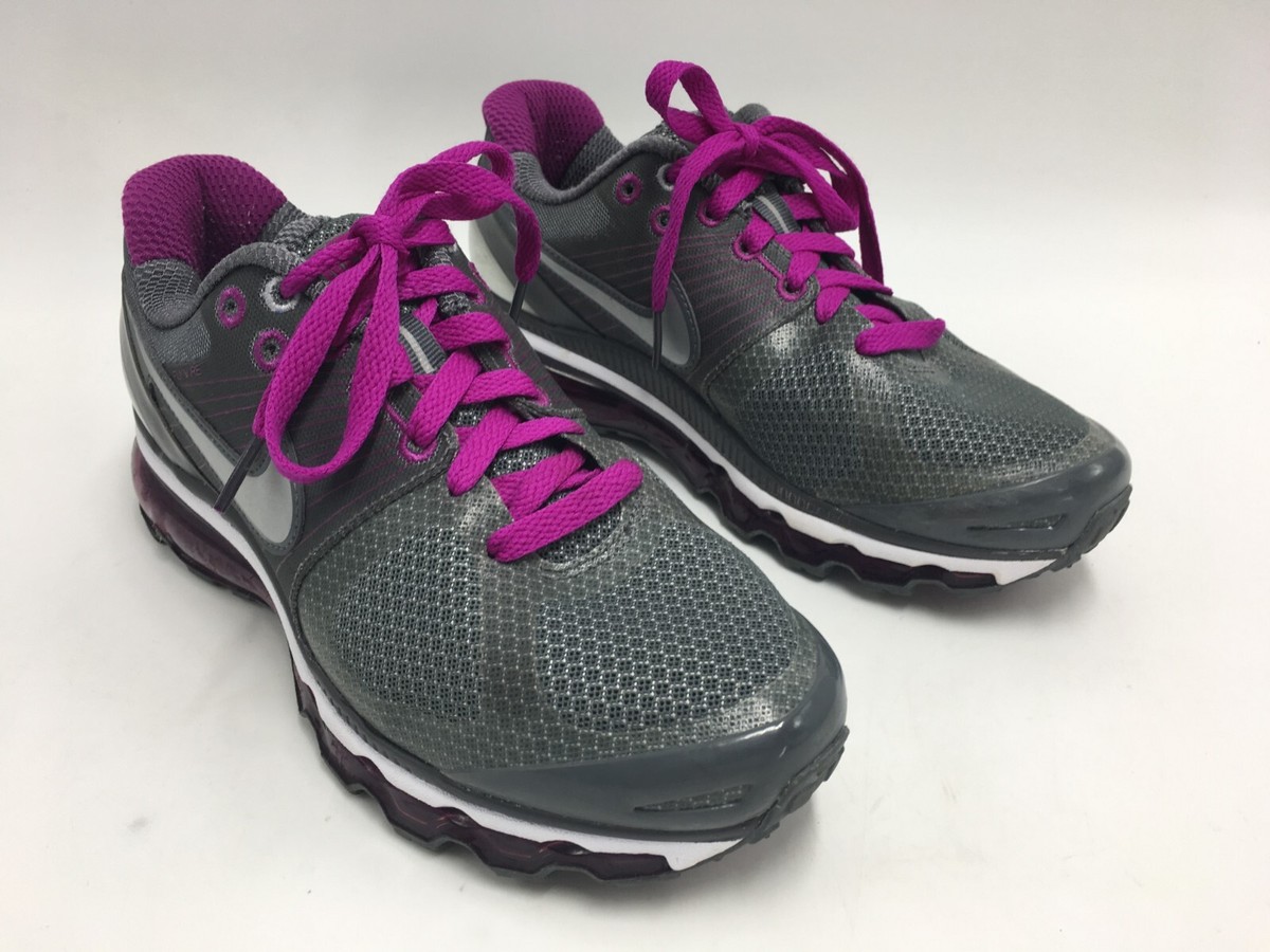 Nike Air Max Plus Women's Size Grey/Purple Running Shoes (386374-005)