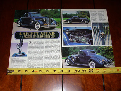 1937 PACKARD V-12 COUPE - ORIGINAL 1996 ARTICLE