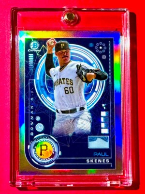 Paul Skenes RARE SILVER REFRACTOR ROOKIE CARD BOWMAN CHROME PIRATES RC - MINT! | eBay Paul Skenes RARE SILVER REFRACTOR ROOKIE CARD BOWMAN CHROME PIRATES RC - MINT! | eBay