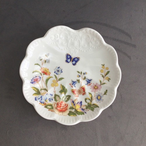 Aynsley Cottage Garden überbackene Schmuck- oder Anstecknadelschale, sehr guter Zustand