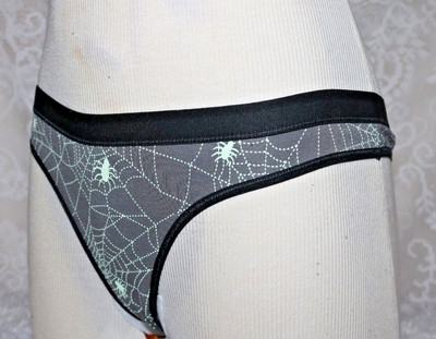 MeUndies ladies spider web ''Halloween'' thong nwot sexy and stretchy almost gone