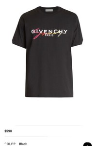 givenchy paris signature t shirt