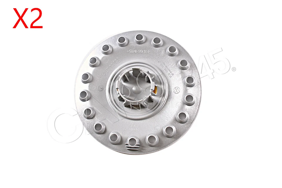 Tapacubos genuino VW Beetle 2x cromo brillante/gris dolomita 1C0601149AGRB Foto 2 de 4