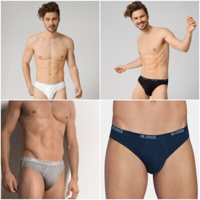 Sloggi Men's Basic Mini Briefs Pants Single Pack 94% Cotton 10004711