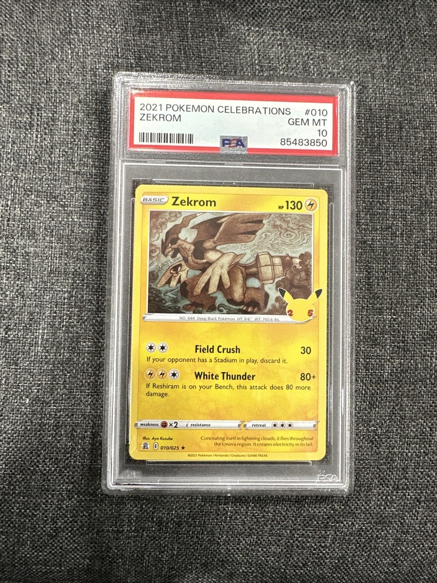 Zekrom 010/025 PSA 10 - Holo Rare Card Pokemon TCG 25th Zekrom 010/025 PSA 10 - Holo Rare Card Pokemon TCG 25th