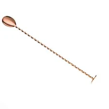Mercer Culinary Barfly 11.8" Stainless Steel Twisted Bar Spoon w/ Muddler