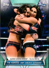 2019 Topps WWE Women's Division #85 The IIconics def. Asuka & Naomi (Super Show-