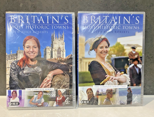 Britain's Most Historic Towns Series 1 & 2 with Alice Roberts Region 2 SEALED - 第 1/4 張圖片