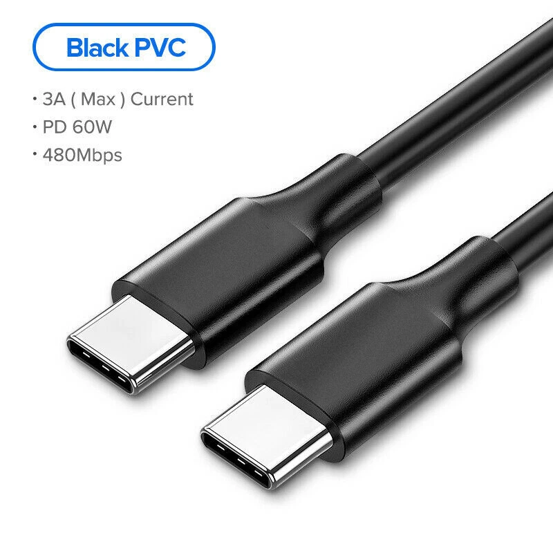 C-C Cable USB C Cables Type C Cord For Huawei Mac Laptop Xiaomi Fast Charging - Image 4 of 4