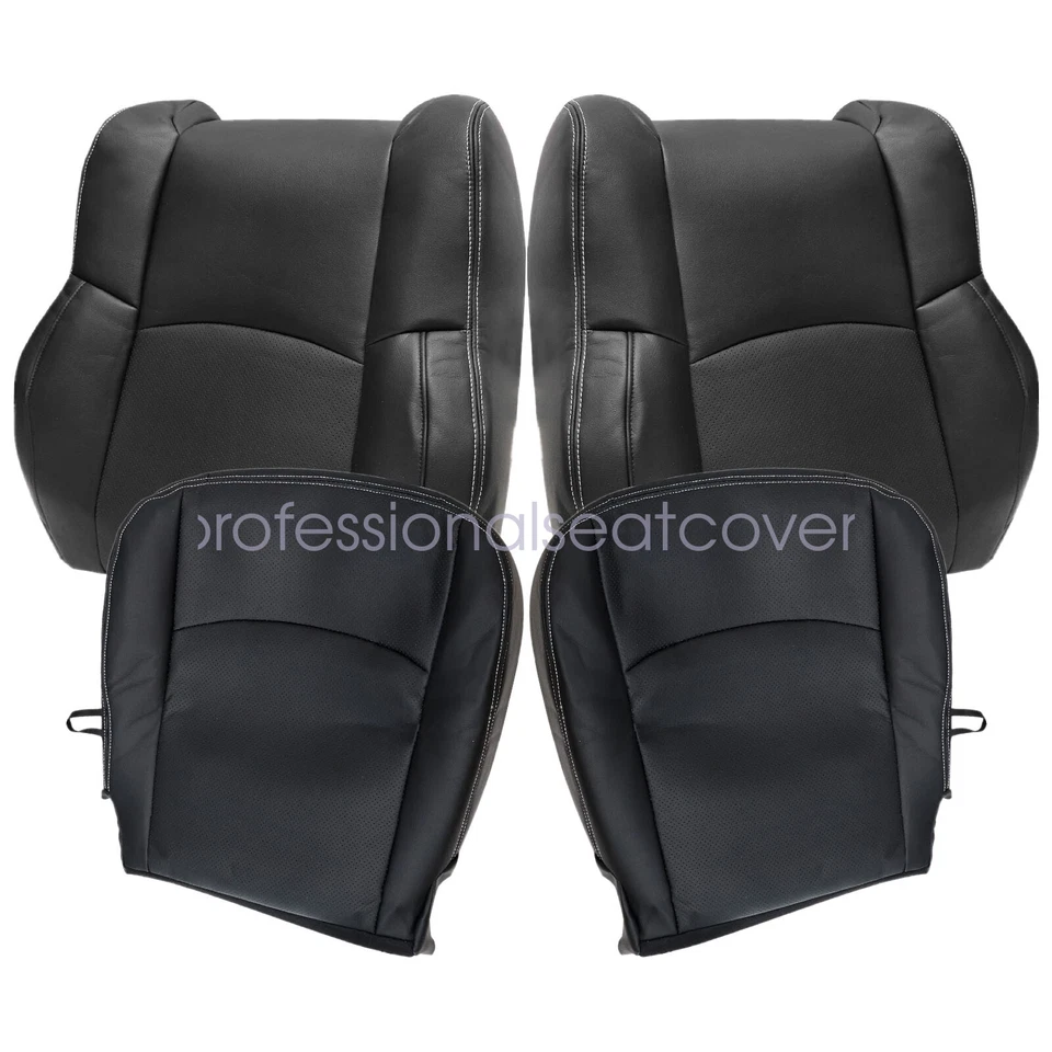 For 2009 2010 2011 2012 Dodge Ram 1500 2500 Laramie Leather Seat Cover Black X9 — 第 3/4 张图片
